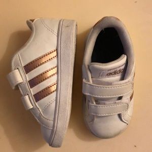 Toddler Rose Gold Adidas Sneaker